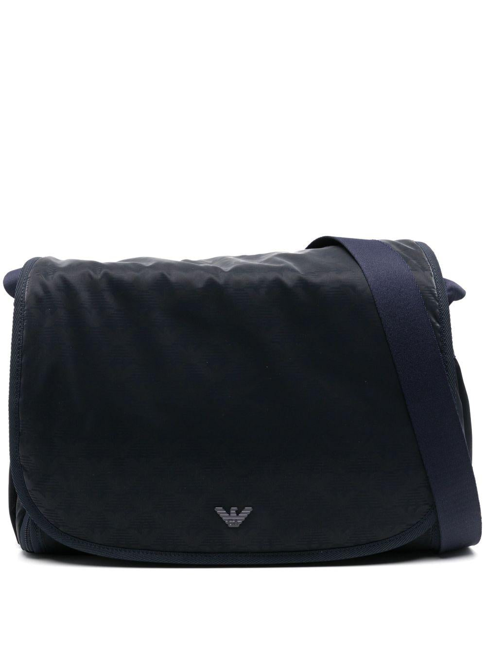 Borsa Mamma blu mini monogram all-over EB000407AF16274 UB108 EMPORIO ARMANI KIDS 