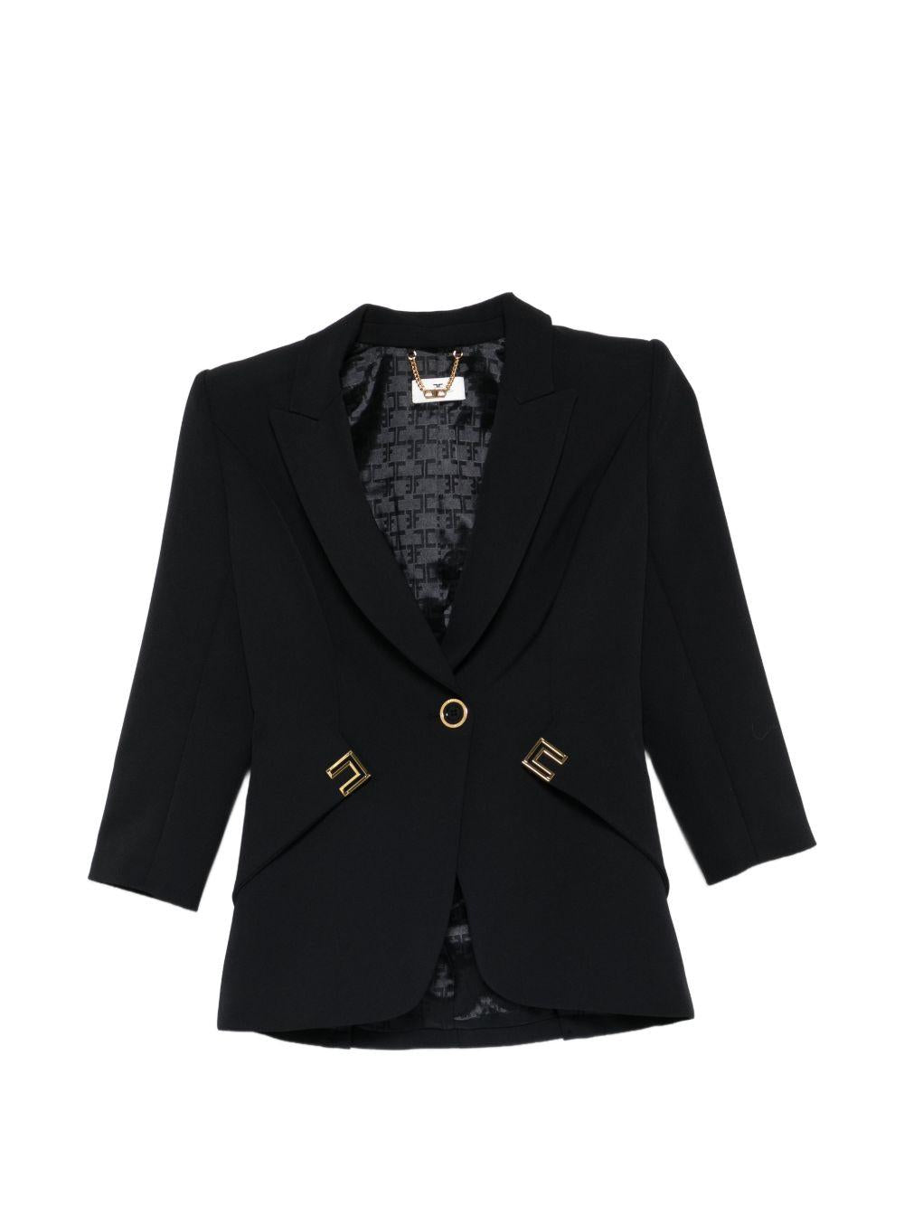 Blazer monopetto con cut-out decorativi GI21561E2 110 ELISABETTA FRANCHI 