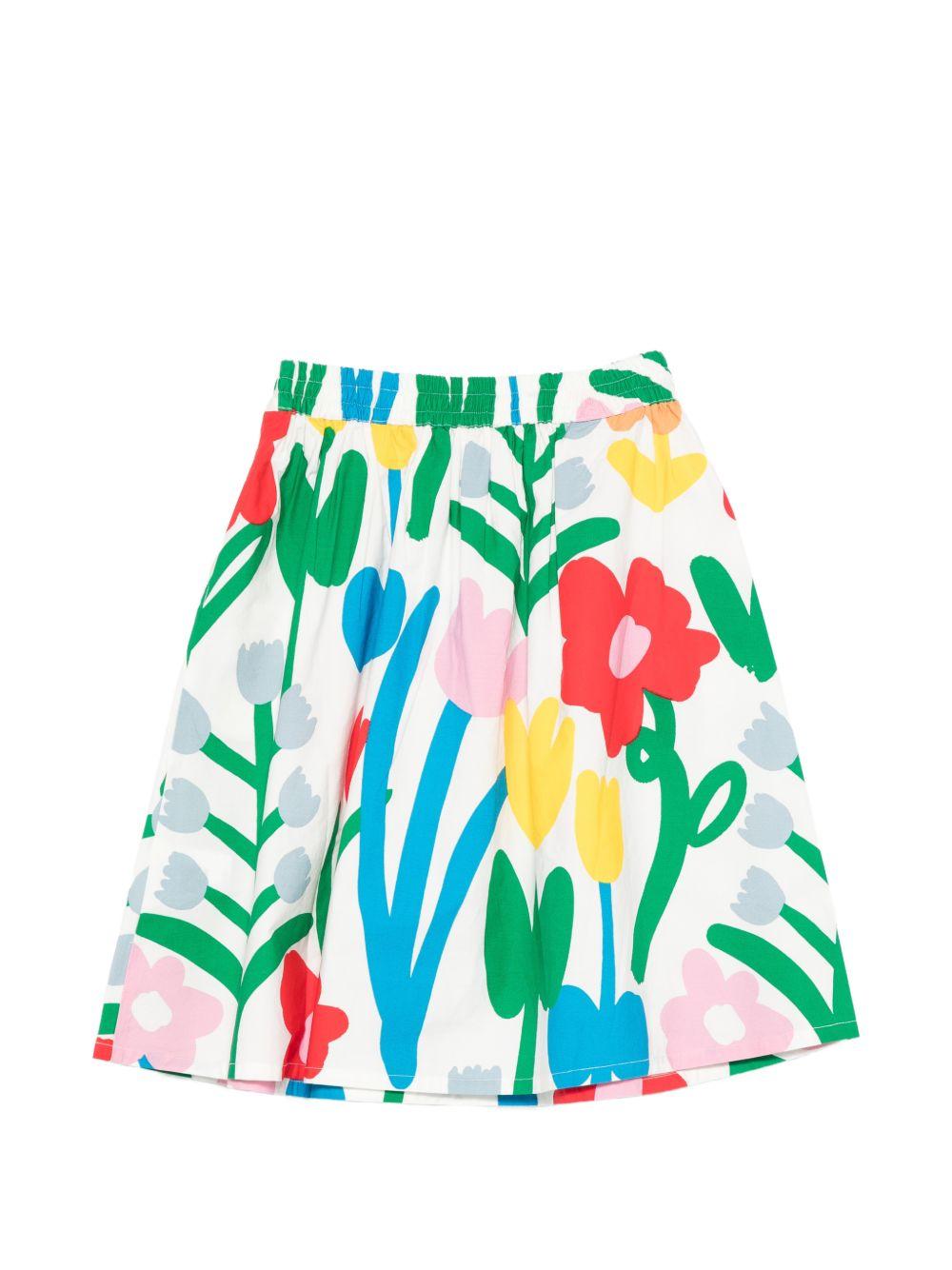 Gonna a ruota stampa floreale TY7A40Z3461 101MC STELLA MCCARTNEY KIDS 