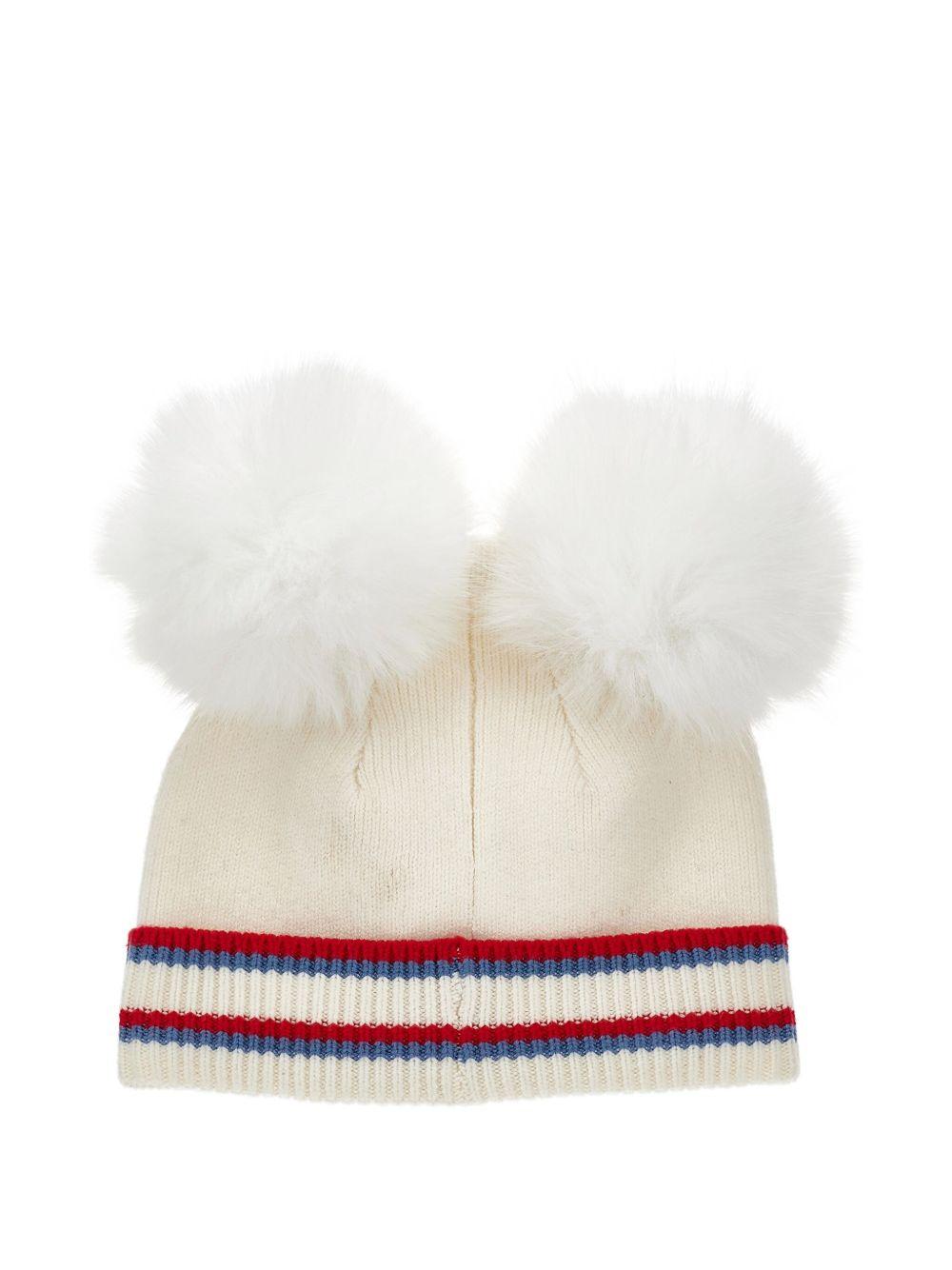 Berretto Crema con Minnie Mouse 19F0066068 0143 MONNALISA KIDS 