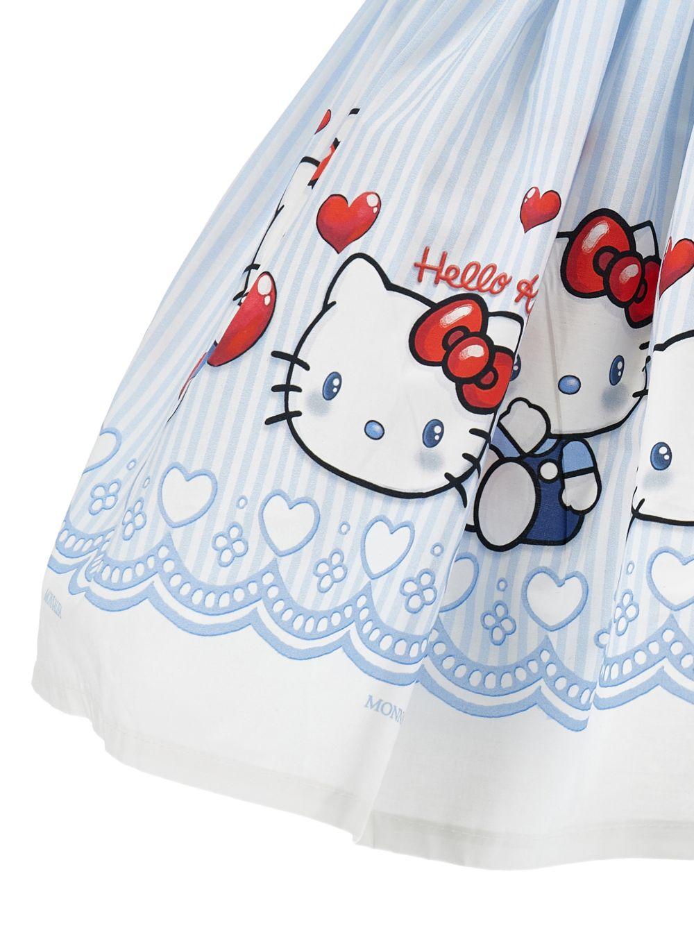 Gonna con stampa Hello Kitty e balza ricamata 11G7047606 9958 MONNALISA KIDS 