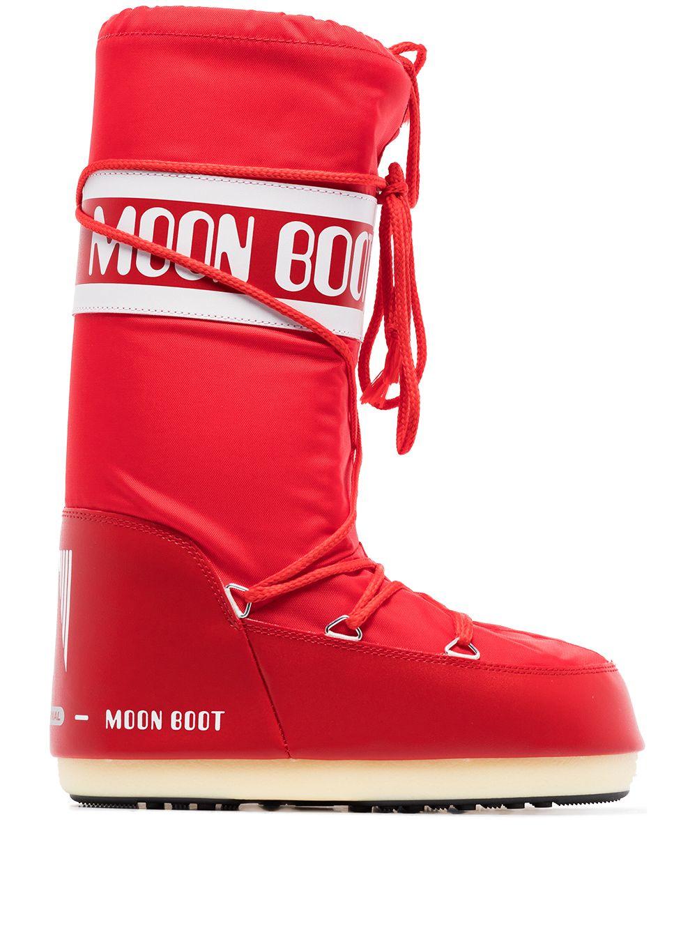 Stivali rosso/bianco brillante 80D1400440 D001 MOON BOOT 