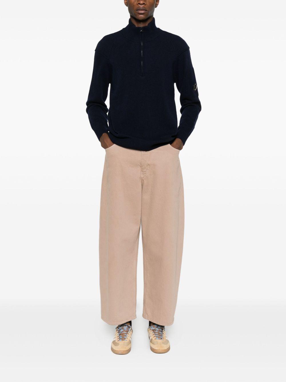 Maglia a Collo Alto con Mezza Zip e Dettaglio Lens RFCMKN709A110149A 888 CP COMPANY 