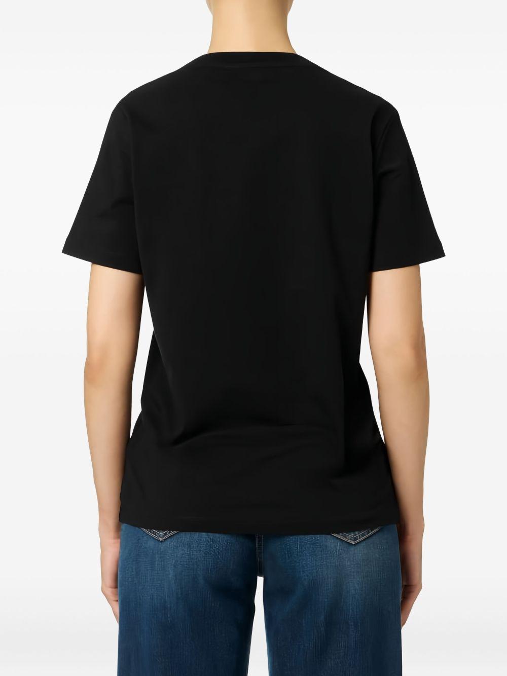 T-shirt in Cotone con Stampa e Maniche Corte MA63D56E2 110 ELISABETTA FRANCHI 