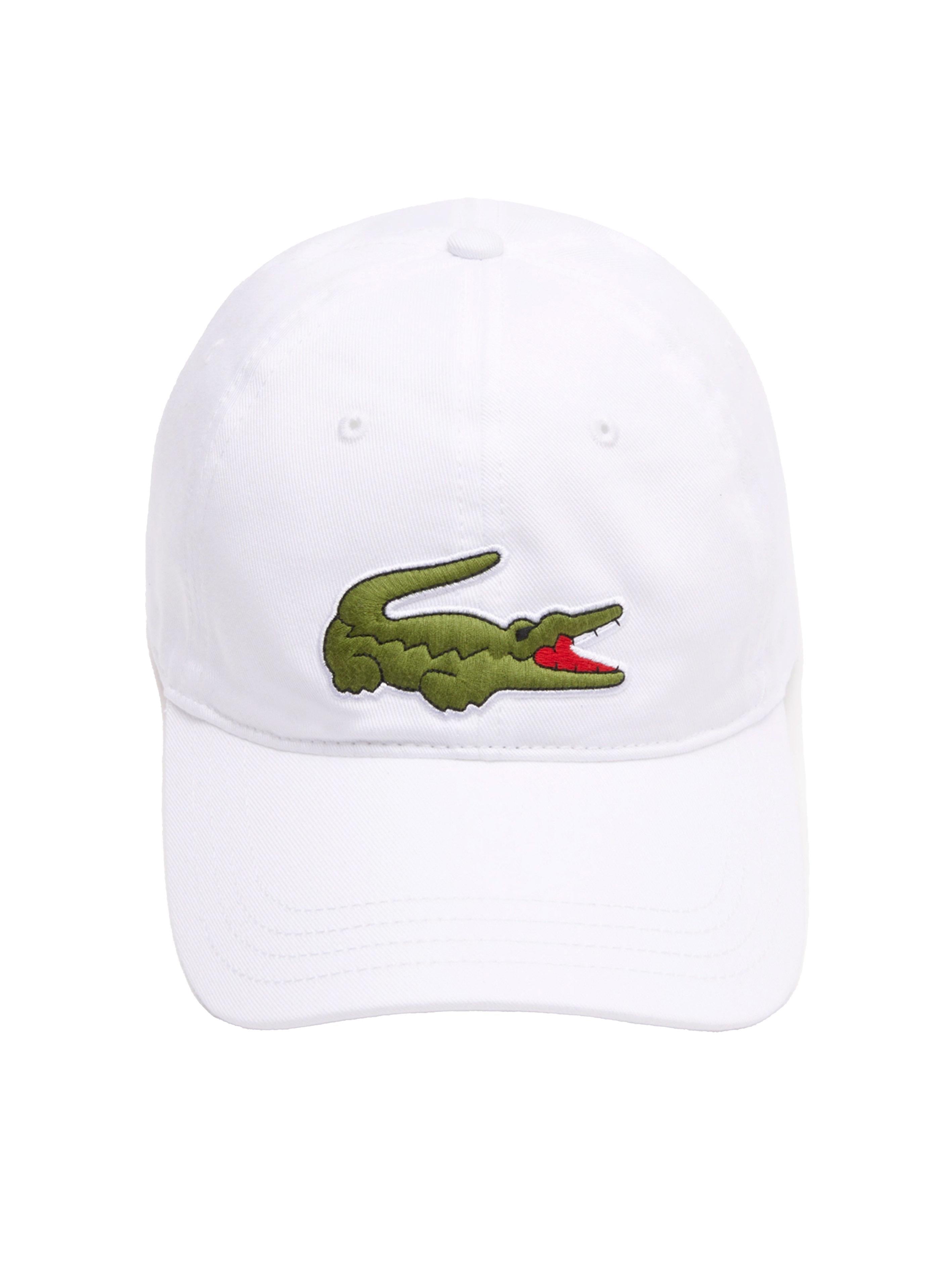 Cappello unisex bianco big logo RK9871 001 LACOSTE 