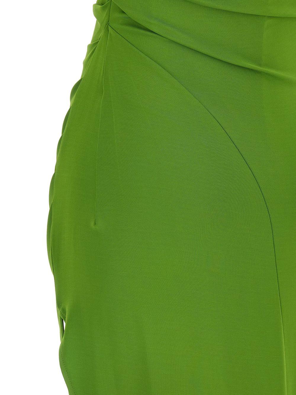 Abito in viscosa monospalla con drappeggio AB90661E2 EV3 ELISABETTA FRANCHI 