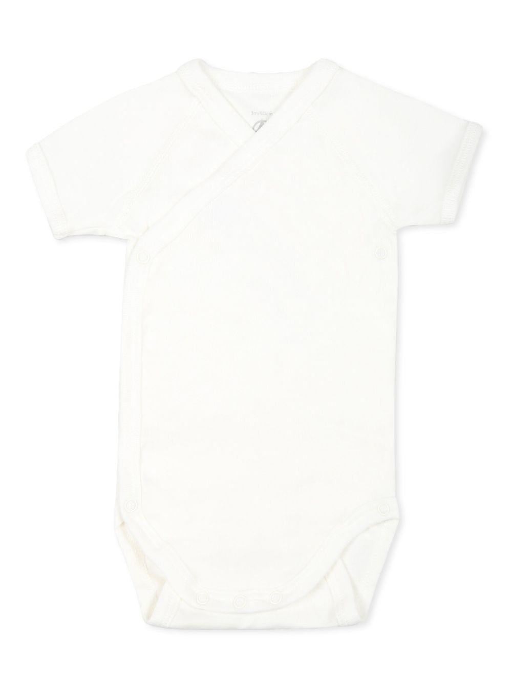 Confezione body a fantasia e tinta unita bianco/grigio neonato (3pz) A097H 00 PETIT BATEAU KIDS 