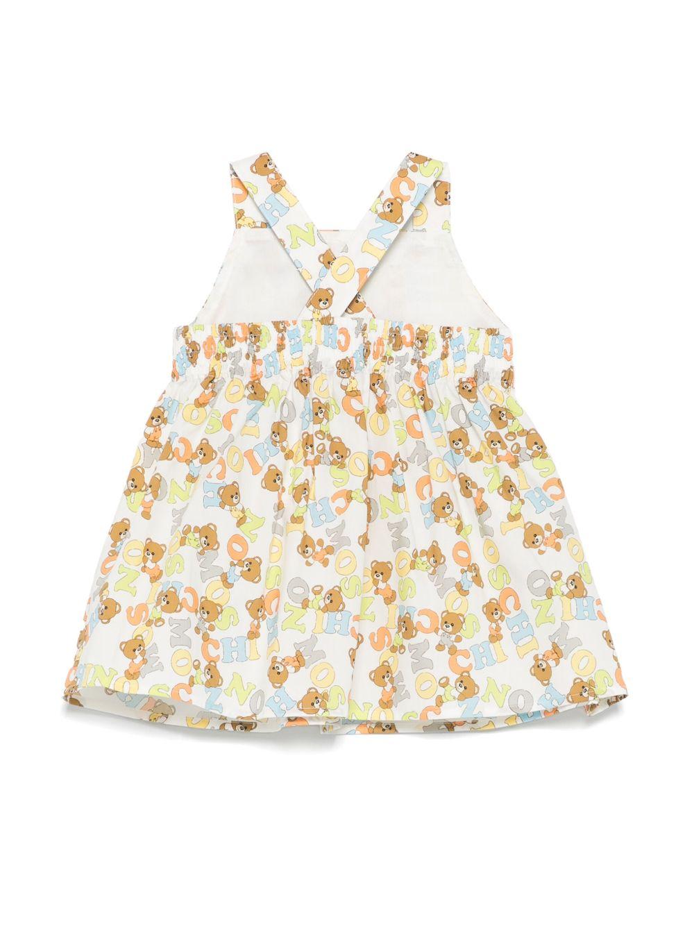 Abito multicolor Teddy all-over neonata