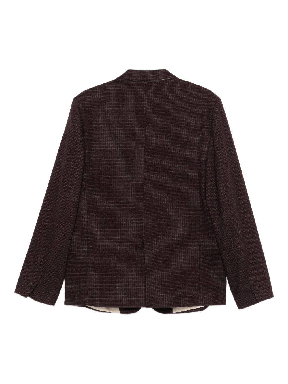 Blazer a Quadri  Rosso Scuro 165804A5048 UV ALYSI 