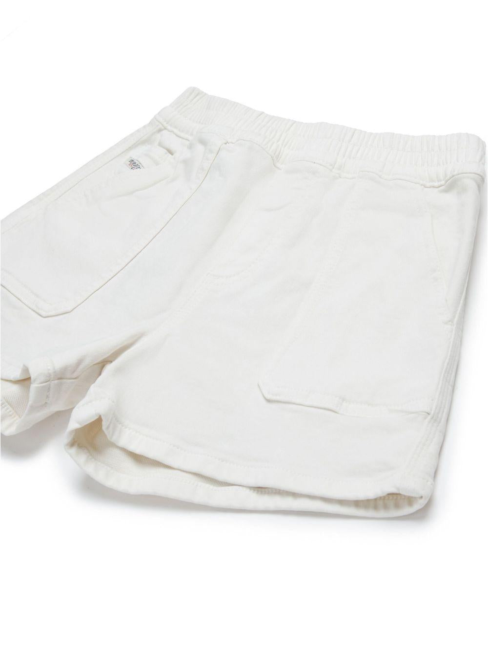 Short bianco mini logo laterale