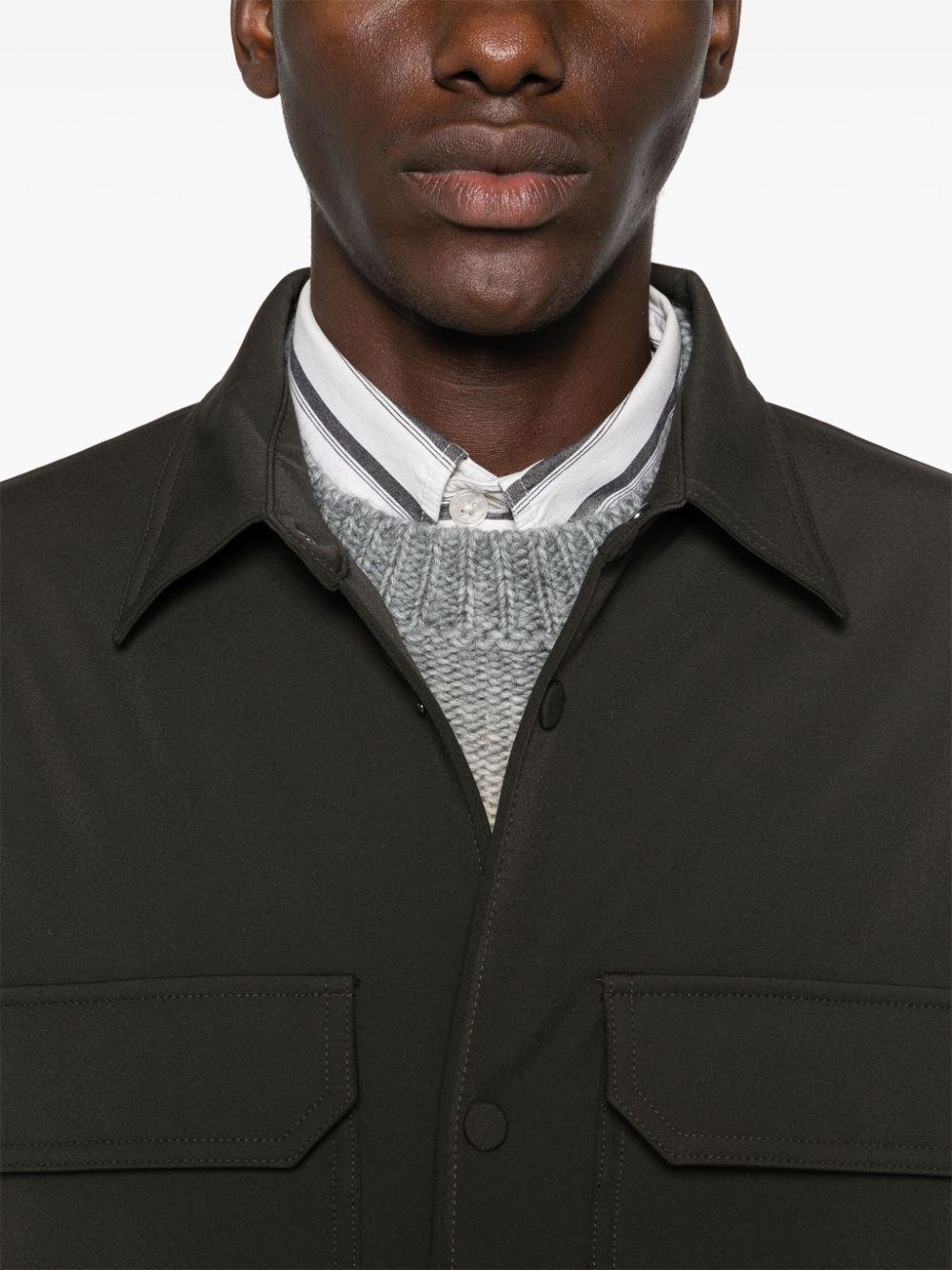 Giacca- camicia verde scuro