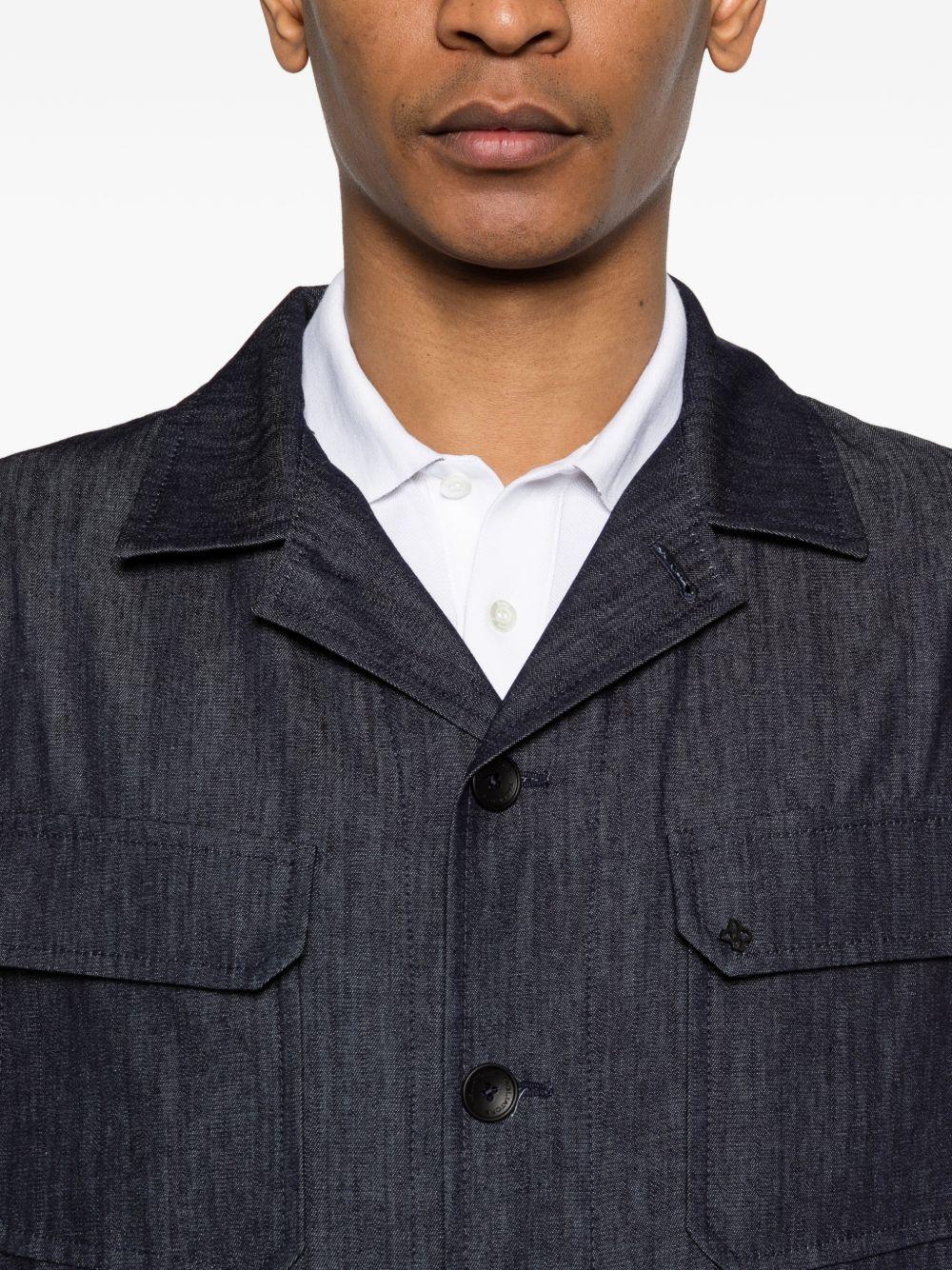 Giacca camicia in cotone con tasche a filetto GCALVIN260013 B3394 TAGLIATORE 