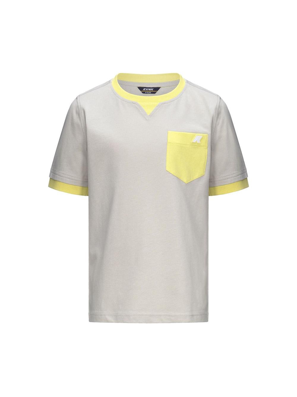 T-shirt p.sigur beige/verde lime K3135CW B0H K-WAY KIDS 