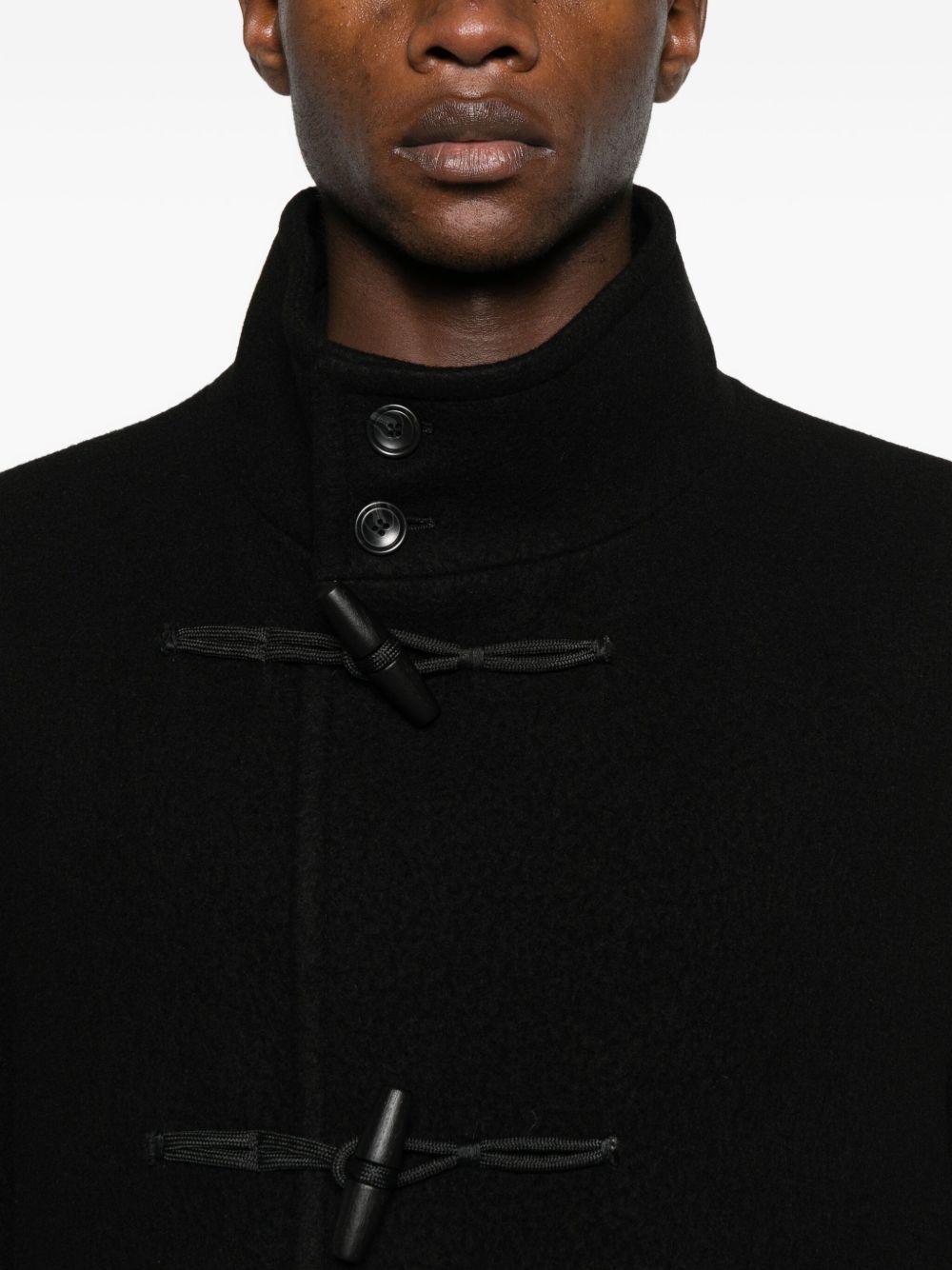 Cappotto nero con alamari MON770116 N1225 TAGLIATORE 