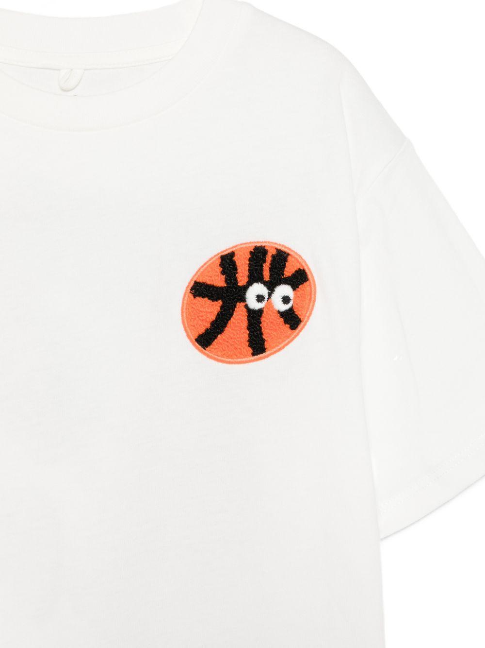 T-shirt in cotone con patch TY8R41Z0434 101 STELLA MCCARTNEY KIDS 