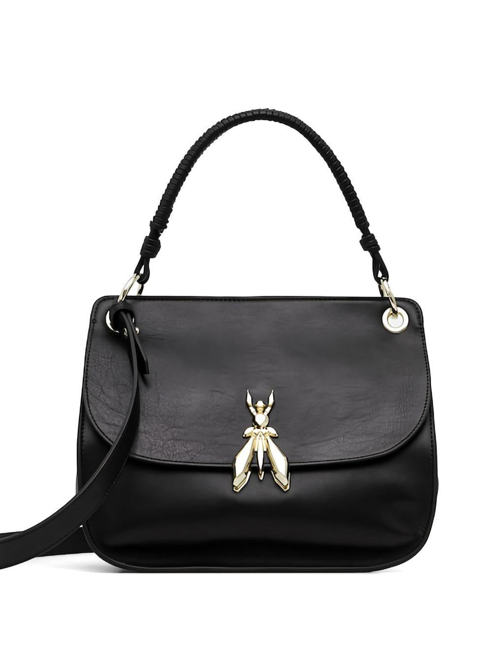 Borsa a mano in pelle con dettaglio mosca 8B0312L162 K103 PATRIZIA PEPE 