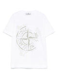 White T-shirt with front compass logo
