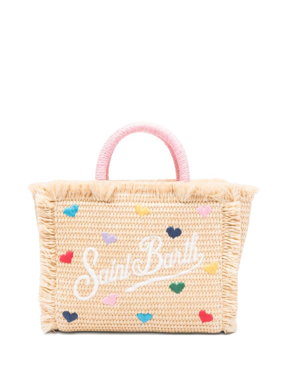 Borsa tote in paglia con cristalli VAMI009 00344L MC2 SAINT BARTH 