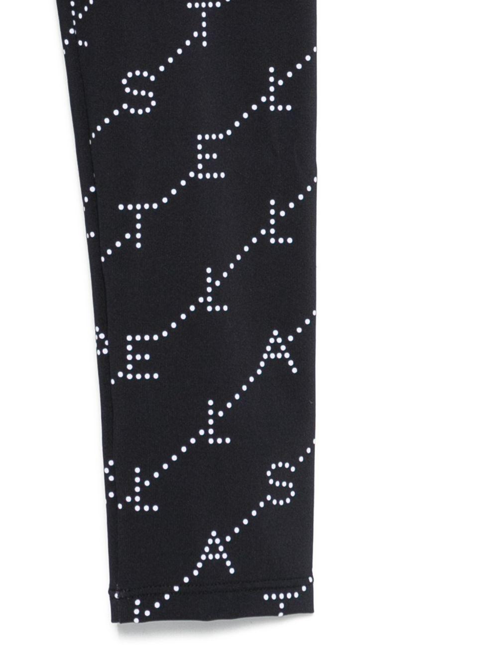 Leggings in poliammide con logo pattern TY6D30Z3479 930BC STELLA MCCARTNEY KIDS 