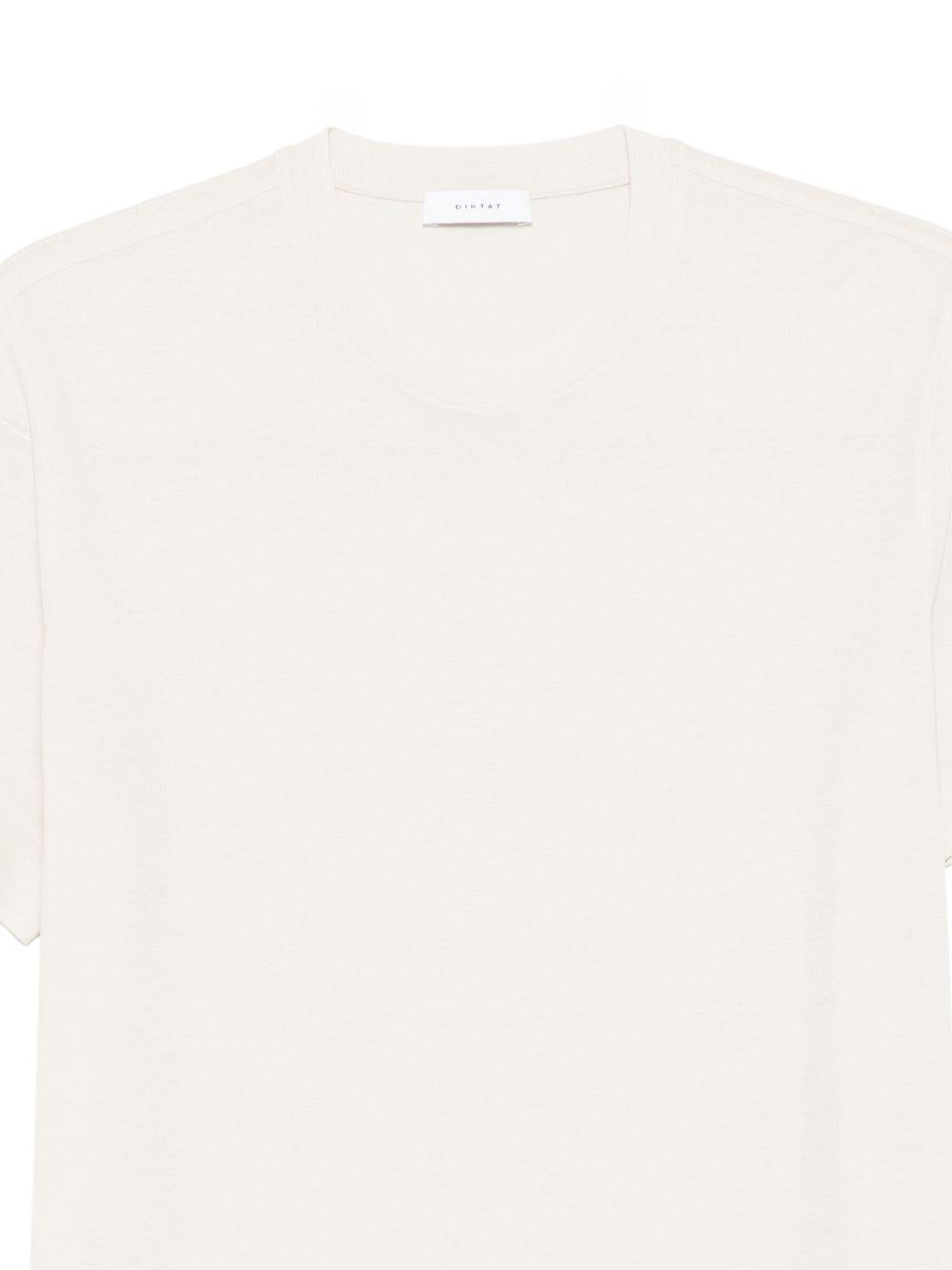 T-shirt in lino girocollo DK17130 PERLA DIKTAT 