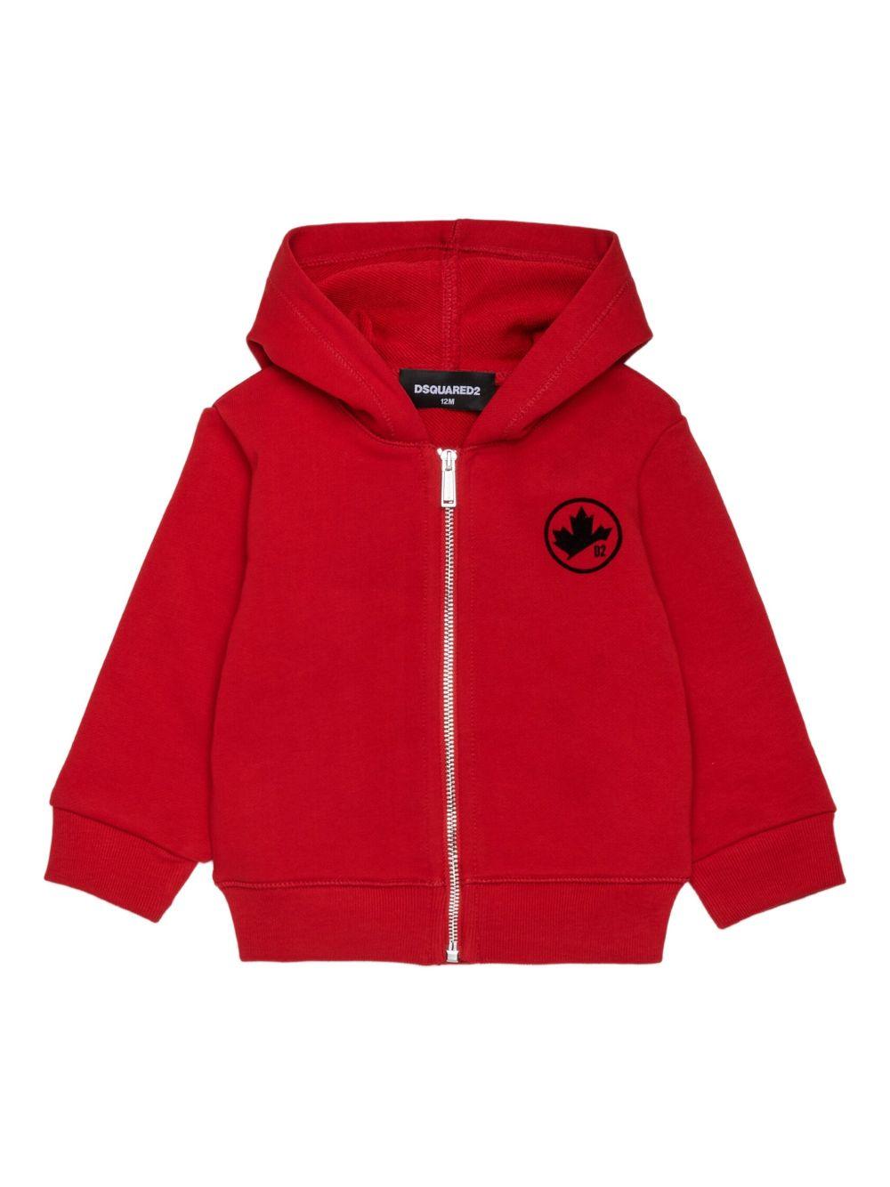 Felpa con Scollo a Cappuccio DQ3097D0A9U DQ423 DSQUARED KIDS 