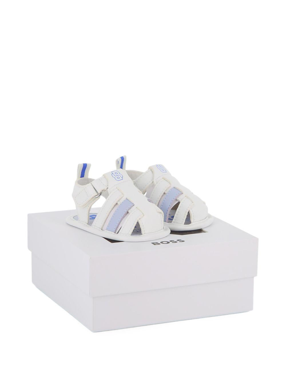 Sandali con chiusura a strappo J52834 813 BOSS KIDSWEAR 
