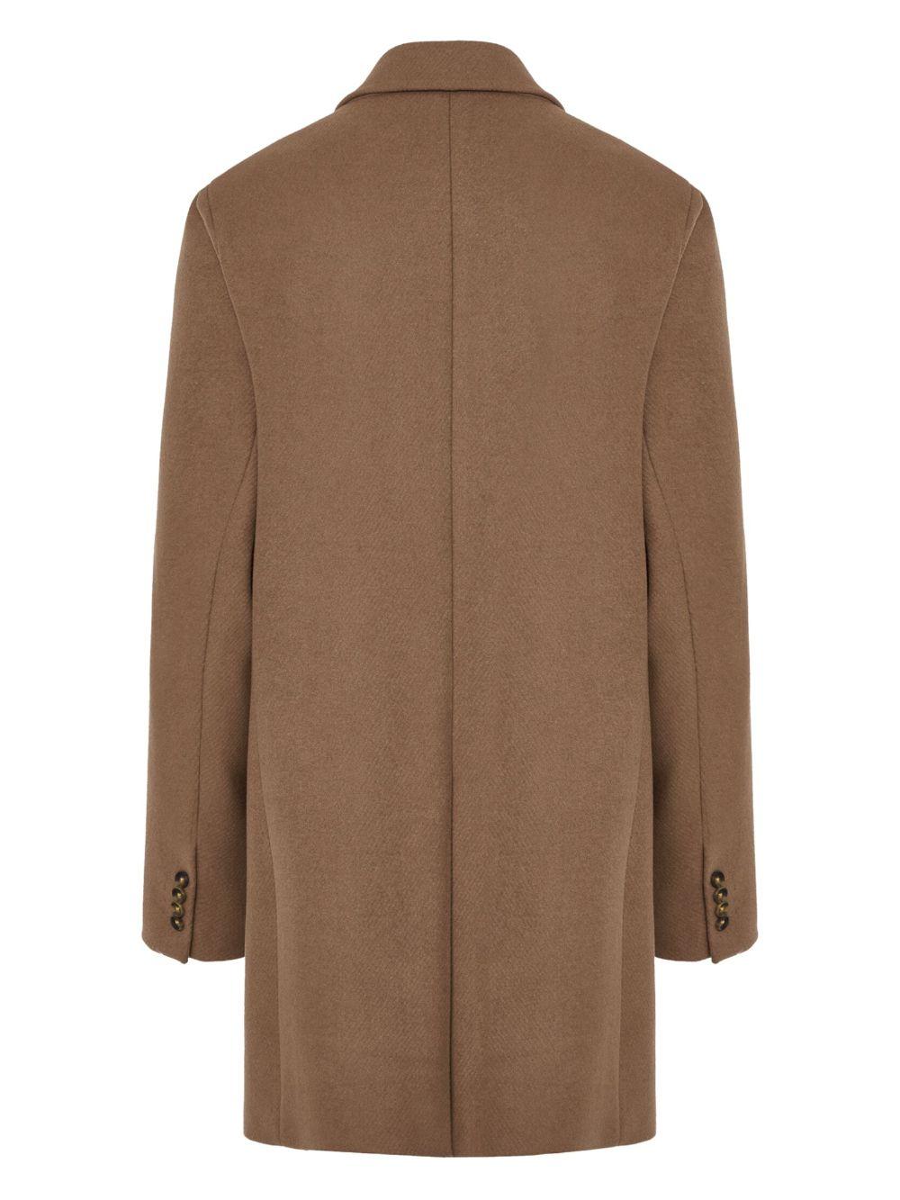 Cappotto marrone monopetto