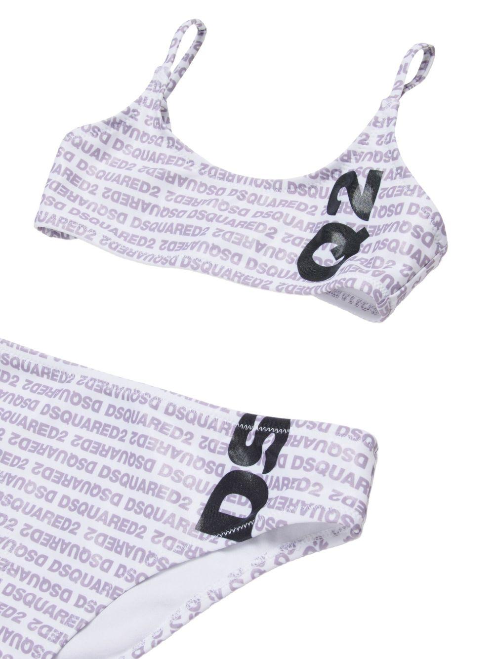 Bikini triangolo in poliestere DQ3318D0AGY DQ100 DSQUARED KIDS 