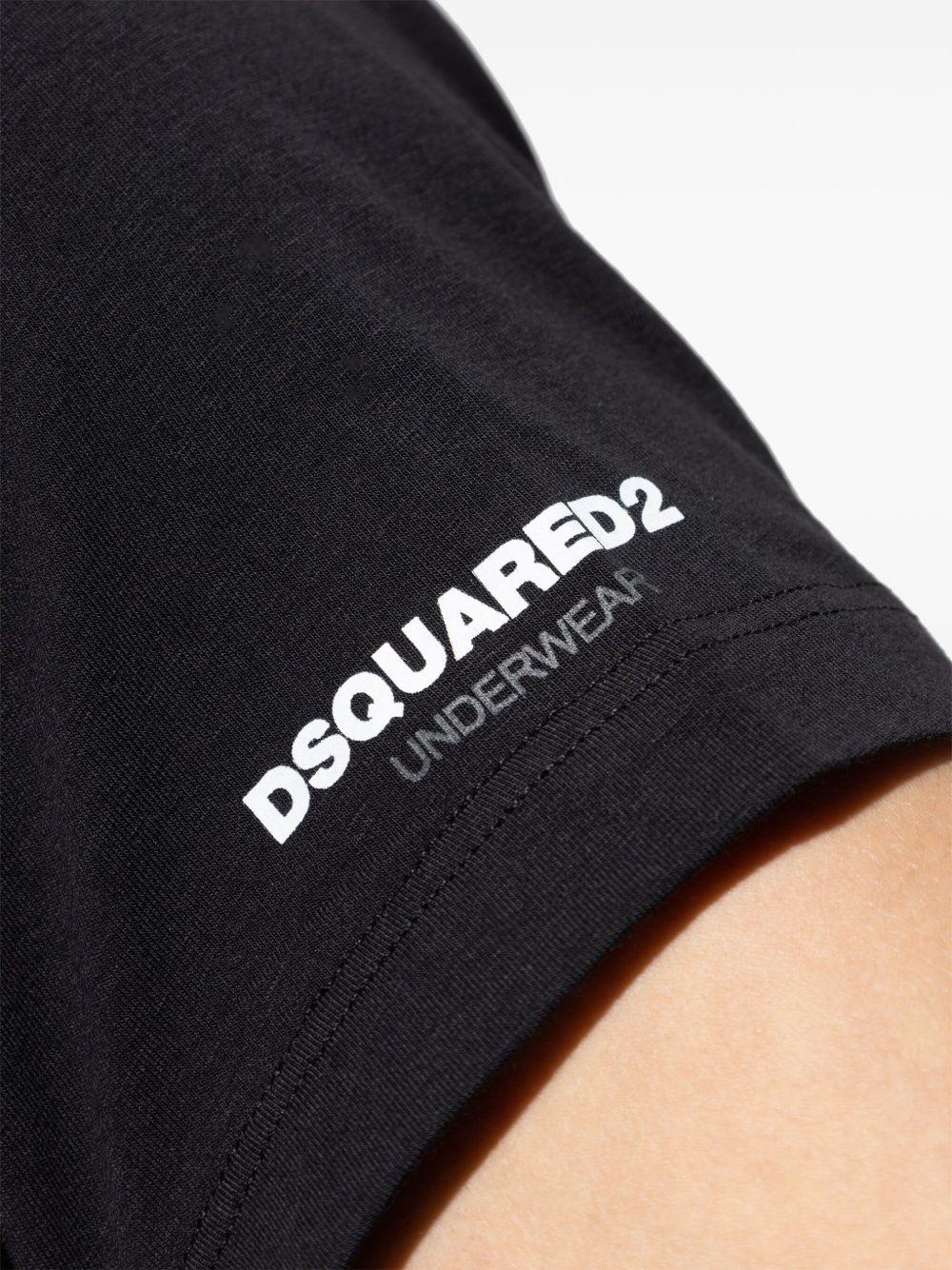 Set t-shirt twin pack nero DCX250070 001 DSQUARED 