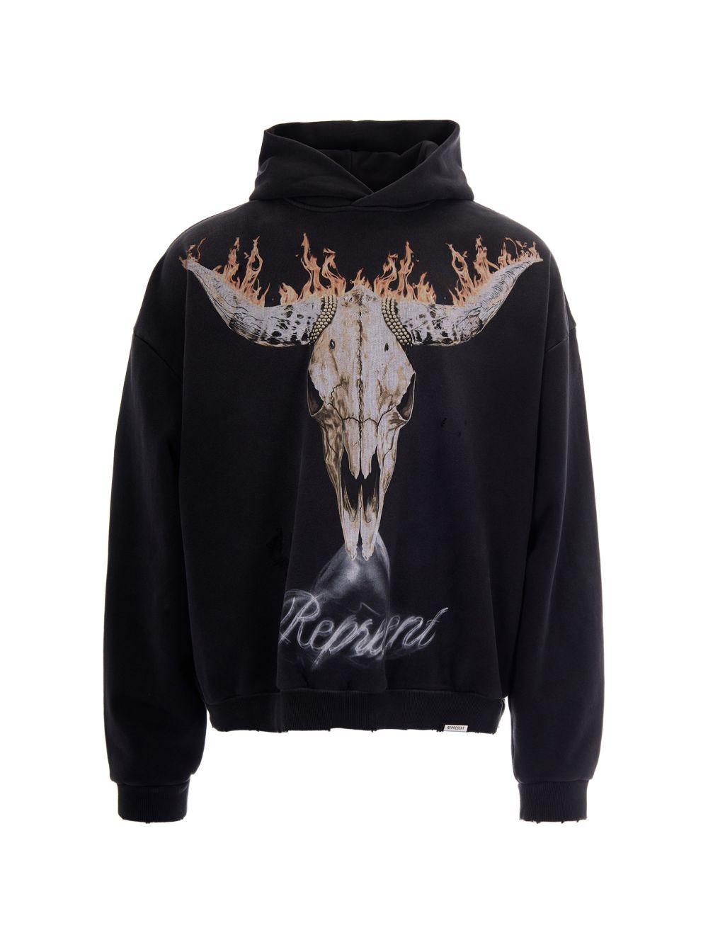 Felpa con cappuccio in cotone MLM100610 004 REPRESENT 