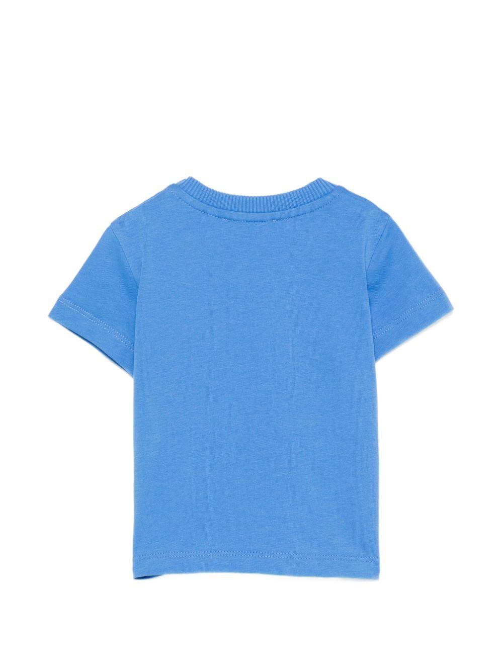 T-shirt girocollo con stampa MZM047LAA01 40630 MOSCHINO KIDS 