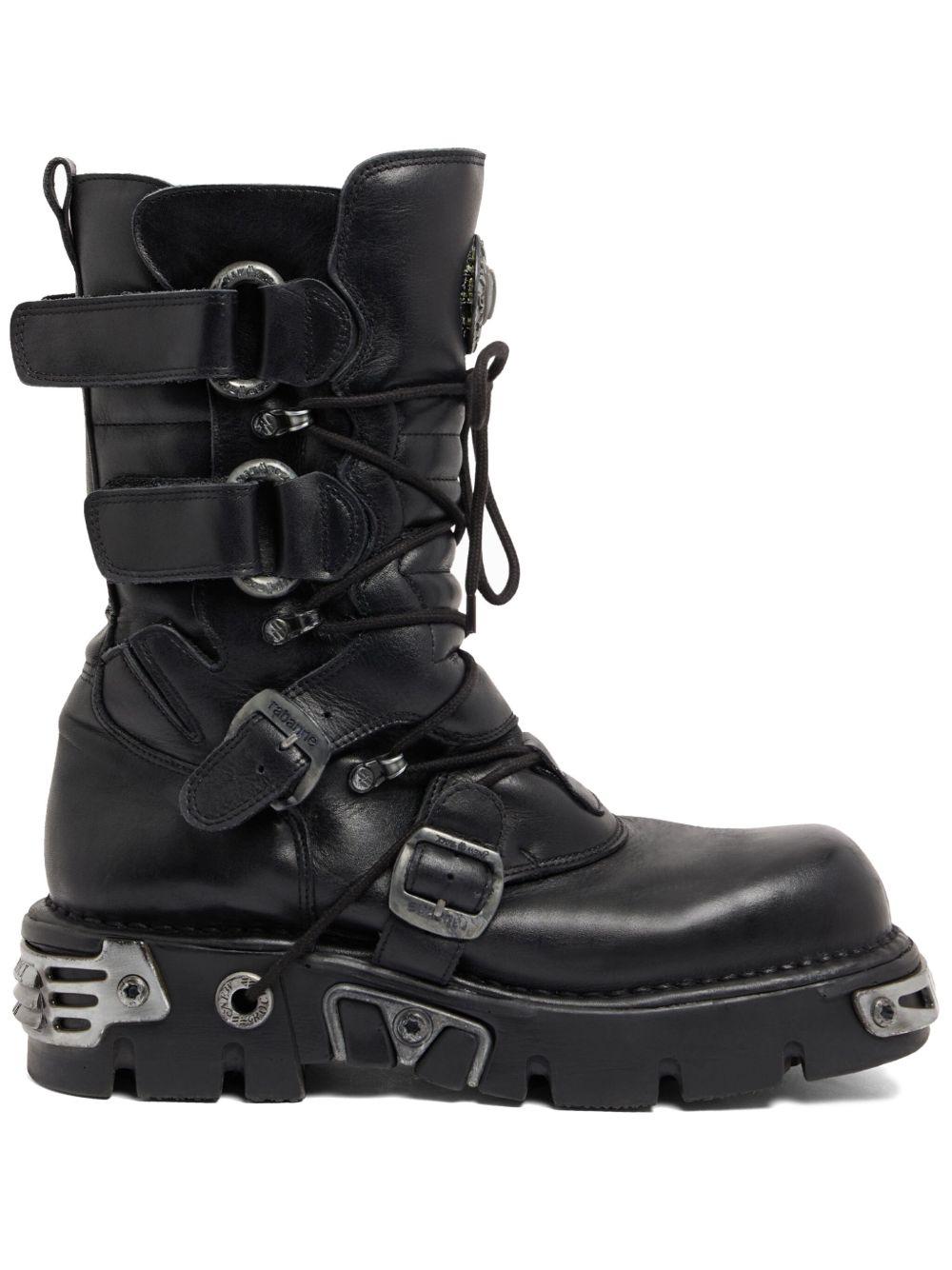 Stivale Botte RABANNE x NEW ROCK nero