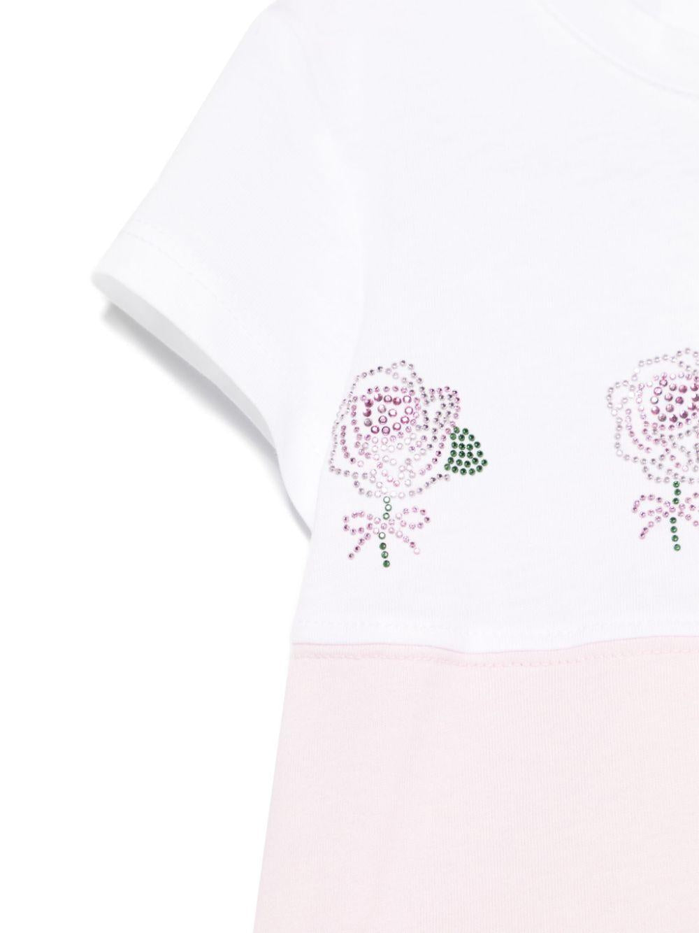Abito con roselline strass neonata