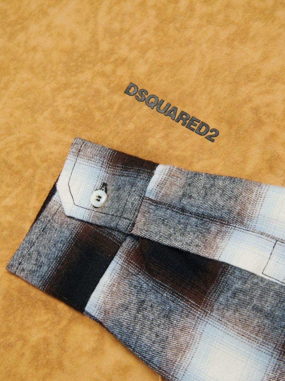Camicia conSstampa e Logo DQ2986D0AE0 DQ721 DSQUARED KIDS 