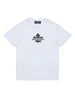 T-shirt bianco logo stampa petto