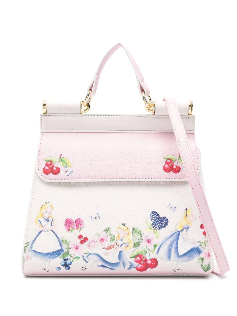 Borsa bianca e rosa Alice
