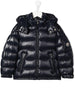 Piumino Laqué Blu Navy con Cappuccio