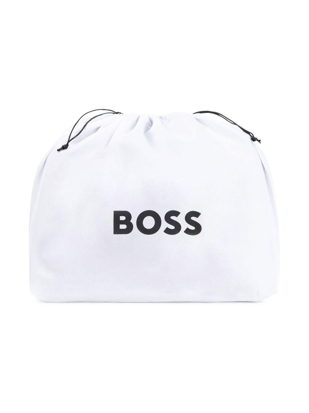 Borsa mamma beige con fasce logate