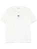 T-shirt bianca stampa logo centrale